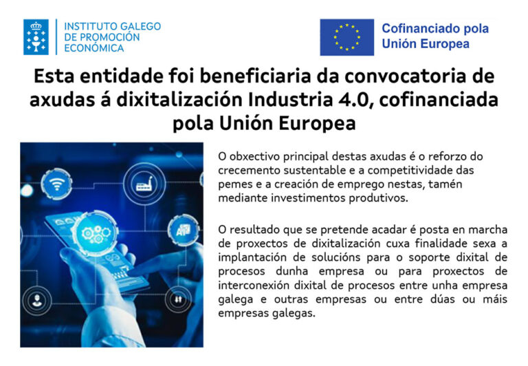 Axudas á dixitalización Industria 4.0 Igape-Unión Europea